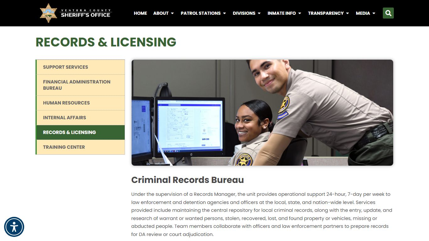 Records & Licensing – Ventura Sheriff Official Website